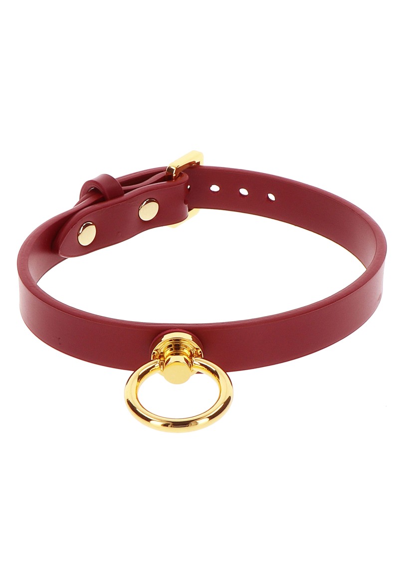 BDSM-collar-rood O-ring-2